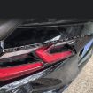 Forged Gold Foil Carbon Fiber Taillight Stickers for Corvette C8 - 3
