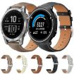 Garmin Forerunner 35/30/35j Grey Leather Watch Band 20mm - 2