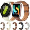 Galaxy Fit3 18mm Black Shark Leather Watch Band (Coffee) - 2