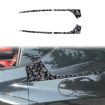 Forged Gold Foil Carbon Fiber Stickers for Corvette C8 (Blue, 4pcs) - 1