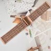 Rose Gold 22mm Mesh Magnetic Stainless Steel Watch Band - 5