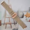 Rose Gold 22mm Mesh Magnetic Stainless Steel Watch Band - 6