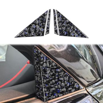 Carbon Fiber A-pillar Stickers for Corvette C8 2020+, 4pcs Set - 1