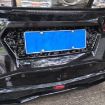 Blue Forged Gold Foil Carbon Fiber License Frame for Corvette C8 2020+ - 3