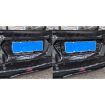 Blue Forged Gold Foil Carbon Fiber License Frame for Corvette C8 2020+ - 5