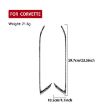 Red Carbon Fiber Car Door Stickers for Corvette C8 2020+, 2pcs Set - 2