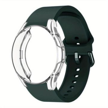 Galaxy Watch 7 44mm Dark Green Silicone Band & PC Case - 1