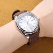 Suunto 9/9 Baro/D5/Core/7 24mm Retro Leather Watch Band Dark Brown - 4