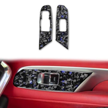 Gold Foil Carbon Fiber Window Stickers for Corvette C8 2020+ - 1