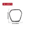Forged Gold Foil Carbon Fiber Steering Wheel Sticker for Corvette C8 - 2