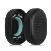Snap-on Protein Leather Earpads: 2pcs for KEF M400 (Black) - 1