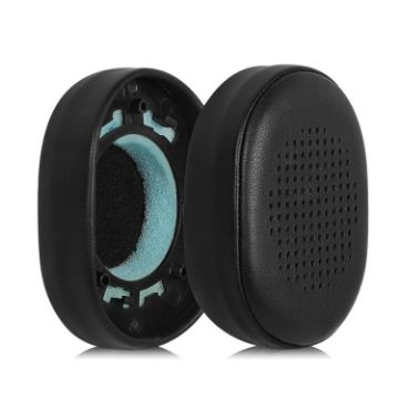 Snap-on Protein Leather Earpads: 2pcs for KEF M400 (Black) - 1