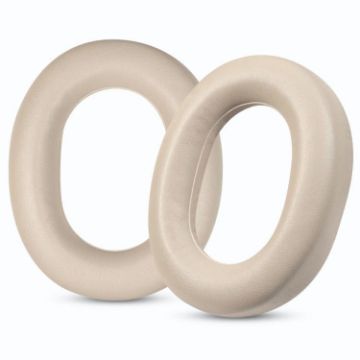 2pcs Protein Gold Leather Earpads for Huawei FreeBuds Studio - 1