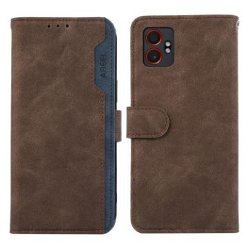 Galaxy XCover7 Pro ABEEL RFID Leather Case, Brown-Blue - 1