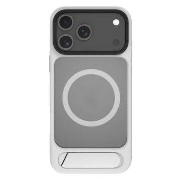 iPhone 17 Pro MagSafe Grey White TPU Hybrid Case - 1