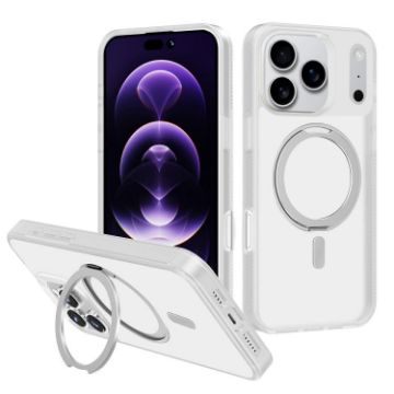 iPhone 17 Pro Max Kalebol MagSafe Rotating Holder Case (White) - 1