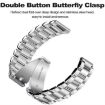 Black 24mm Titanium Alloy Watch Band with Three Beads Flat Buckle - 4