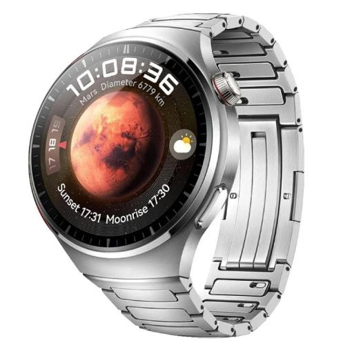 Huawei Watch 4 Titanium Alloy Band Silver Curved I-shaped HW Buckle - 1