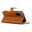 Redmi A5/Poco C71 Wallet Leather Phone Case with Strap (Brown) - 5