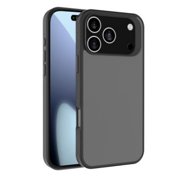 Kalebol Frosted PC Hybrid TPU Case for iPhone 17 Pro (Black) - 1