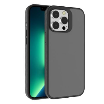 iPhone 13 Pro Kalebol Frosted Black PC Hybrid TPU Case - 1