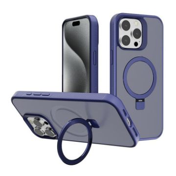 iPhone 15 Pro Kalebol Frosted MagSafe Case (Royal Blue) - 1