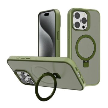 iPhone 15 Pro Deep Green Kalebol MagSafe Frosted PC Case - 1