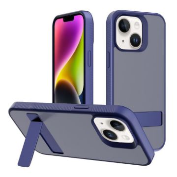 iPhone 14 Kalebol Frosted Hybrid TPU Phone Case (Royal Blue) - 1