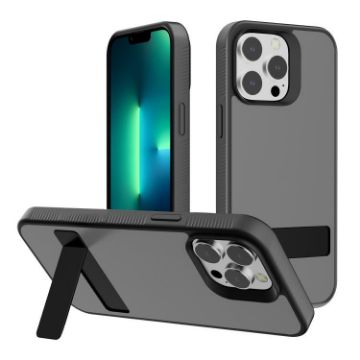 iPhone 13 Pro Max Kalebol Frosted Hybrid TPU Case (Black) - 1