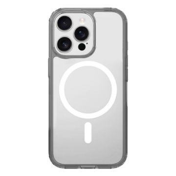 Kalebol Clear MagSafe Shockproof Case for iPhone 15 Pro (Grey) - 1