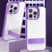 iPhone 13 Pro Max Clear Acrylic TPU Case, Black Kalebol Holder - 2