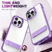 iPhone 13 Pro Max Clear Acrylic TPU Case, Black Kalebol Holder - 3