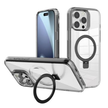 iPhone 17 Pro Max Kalebol MagSafe Clear TPU Case (Black) - 1