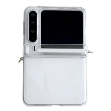 Huawei Pura X Transparent Phone Case with Side Buckle Axis - 1