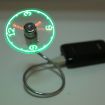Flexible USB LED Fan with Time Display, DC 5V Mini Clock Light - 3