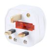 13A UK Wall Plug Adapter with On/Off Switch & Fuse - 3