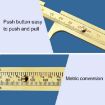 Mini Portable 100mm Brass Vernier Caliper for Jewelry Measuring - 5
