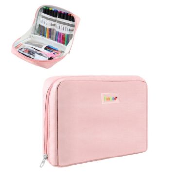 FunAdd Pink Large-Capacity Pencil Case and Organizer Bag - 1