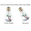 Colorful Light Bulb Shape 400ML Aromatherapy Humidifier (Gold) - 6
