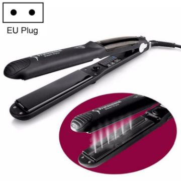 EU Plug Steam Spray Electric Hair Straightener with Bottle - 1