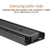 16" Mute Stainless Steel Sliding Drawer Slides, 3-Section, 40cm - 3
