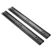 14" 3-Section Mute Steel Sliding Drawer Slides - 2pcs/Pair 35cm - 2