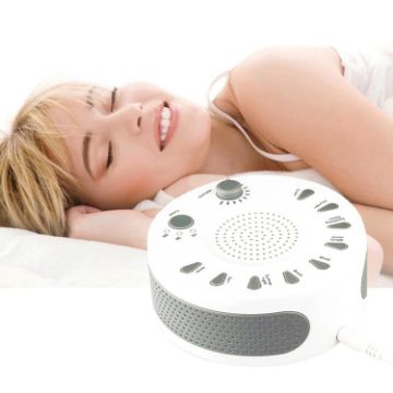 White Noise Machine Sleep Aid with Nine Timed Music (White) - 1