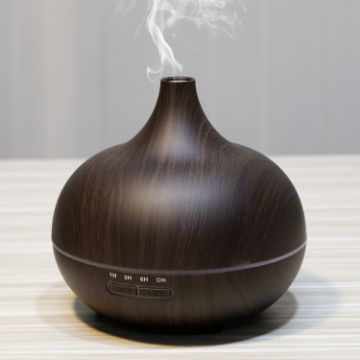 W350 Wood Grain 300ML Aromatherapy Humidifier with LED Light - 1