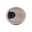 Green Bronze Zinc Alloy Desk Hole Cover, 80mm Diameter - 2