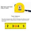 deli 7.5m Retractable Mini Measuring Tape Ruler, Portable & Pullable - 3