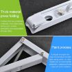 10" Wall-Mounted Foldable Stainless Steel Spring Storage Shelf - 5