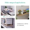 Wall-mounted 14" Foldable Spring Shelf for Dining Table Storage - 4
