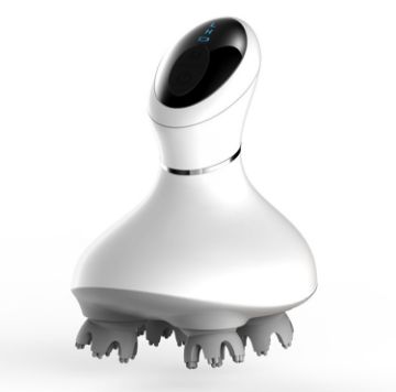 3D Intelligent Electric Scalp Head Massager (White) - 1