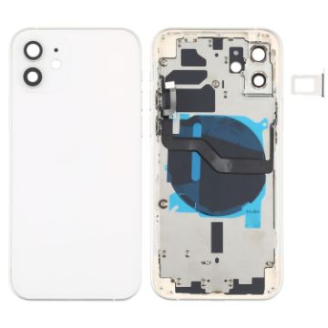 iPhone 12 Battery Back Cover with Keys, Tray, Flex & Charging Module - 1